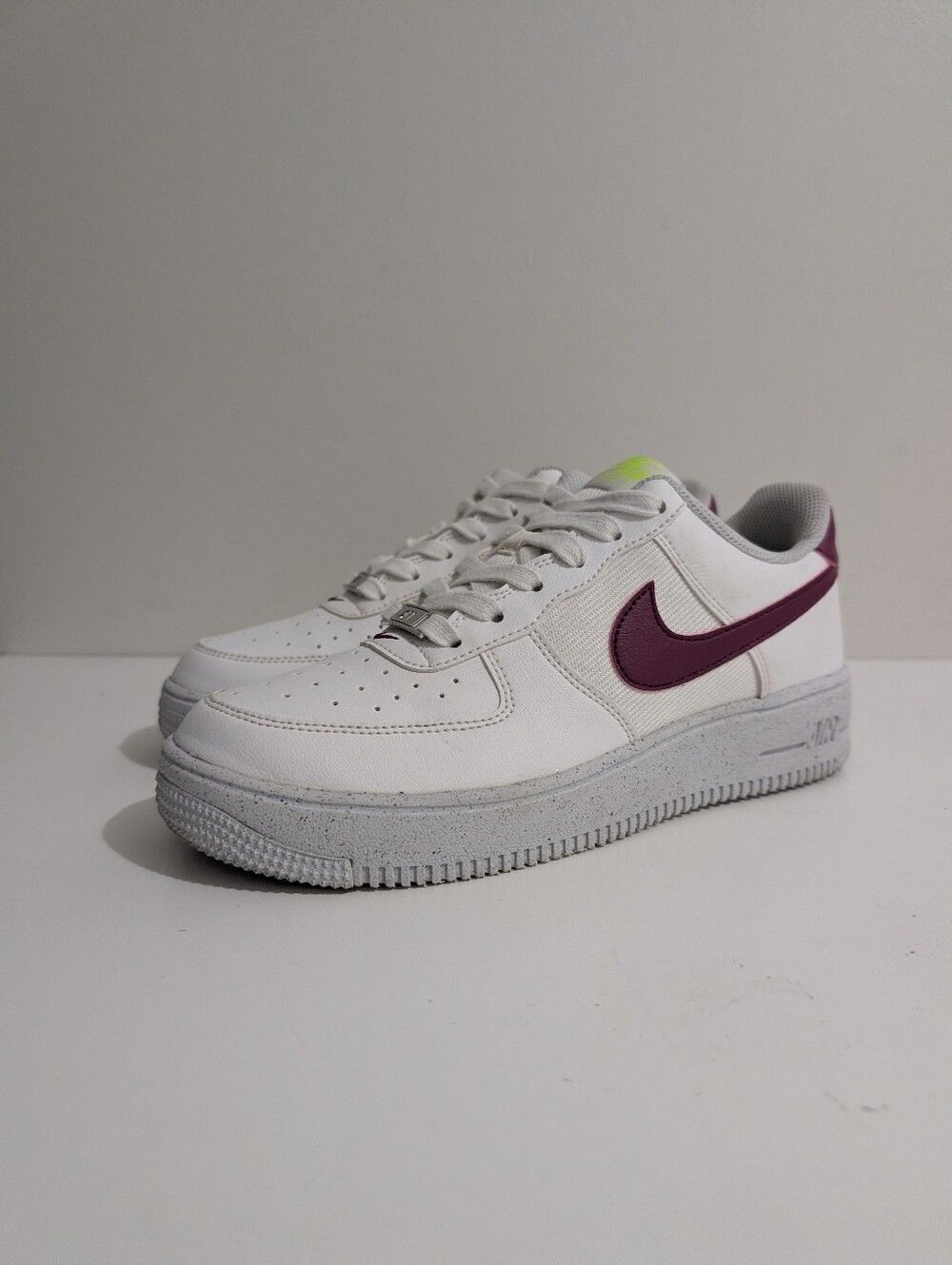 Nike Air Force 1 Crater Next Nature White Sangria Size 6.5Y women's 8